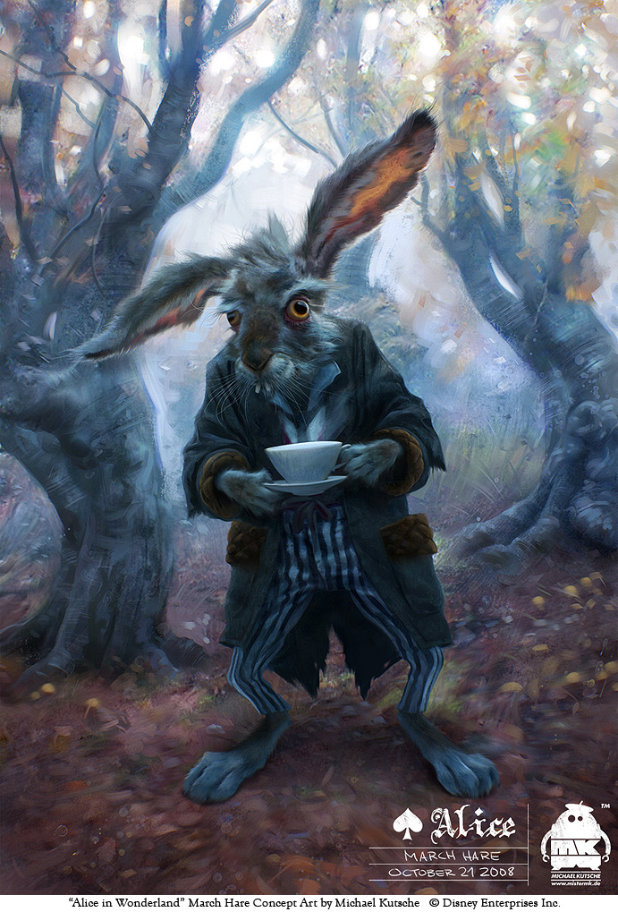 Alice in Wonderland - March Hare Concept Art by Michael Kutsche
