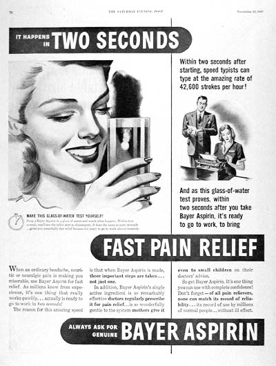 Aspirin 1947