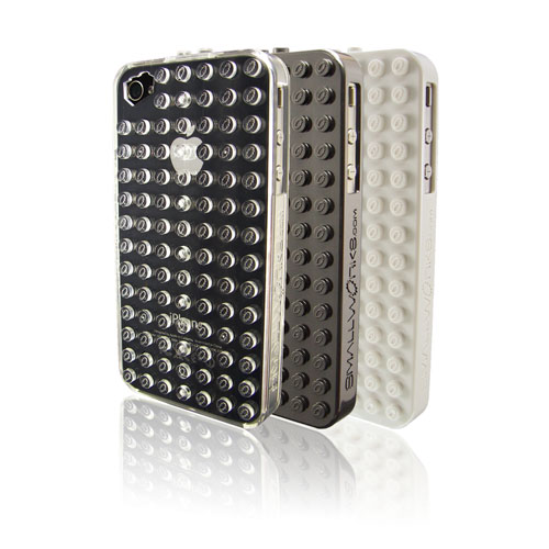iPhone case with Lego studs
