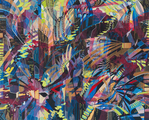 Kelly Berg Painting - Nexus