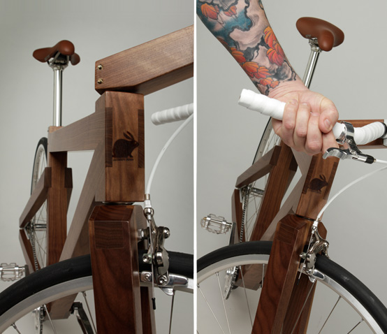 wooden bicycle